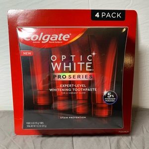 colgate optic white pro series toothpaste 4PK
